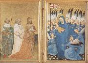 unknow artist The Wilton diptych France oil painting artist